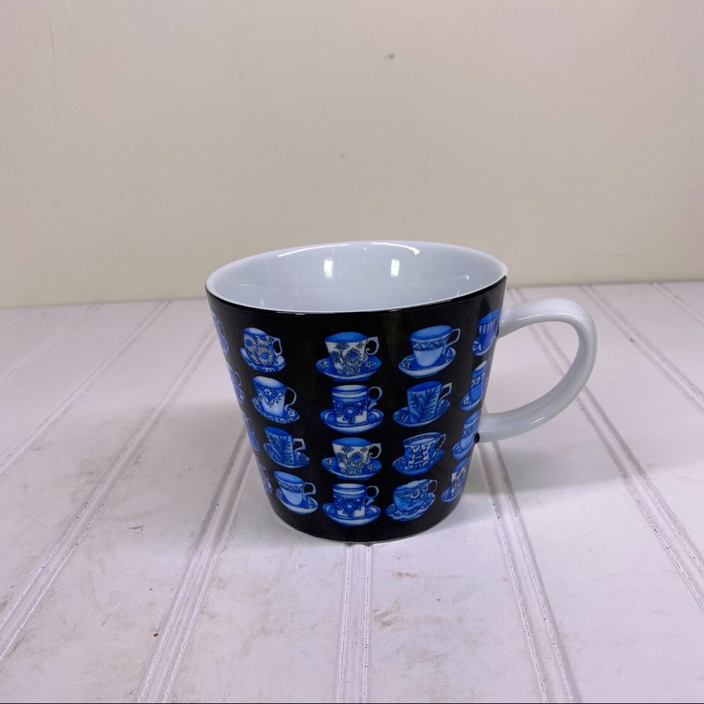 Multiple Choice blue ceramic coffee mug